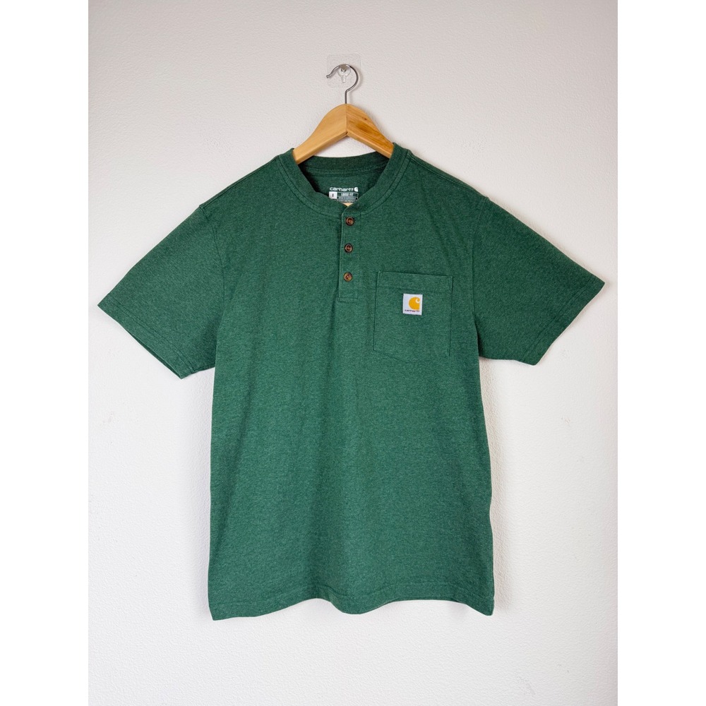 Carhartt Mens Loose Fit Heavyweight Short-Sleeve Pocket T-Shirt Work Utility S